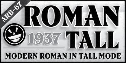 ARB 67 Modern Roman Font Poster 4