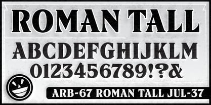 ARB 67 Modern Roman Font Poster 5