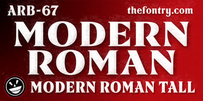 ARB 67 Modern Roman Font Poster 1