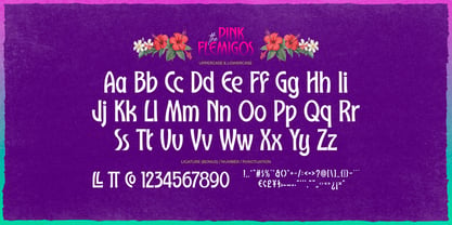 Pink Flemigos Font Poster 6