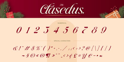 The Clasedus Font Poster 3