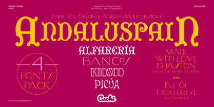 Andaluspain Pack 2 Font Poster 1