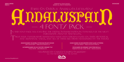 Andaluspain Pack 2 Font Poster 12