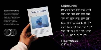 FX Extracte Variable Font Poster 7