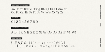 Neutical Font Poster 14