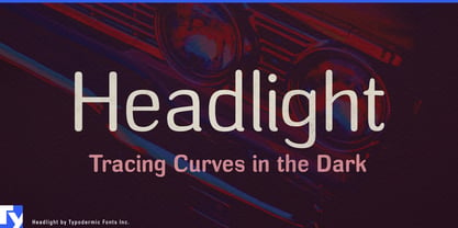 Headlight Font Poster 1