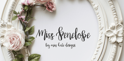 Miss Penelope Font Poster 1