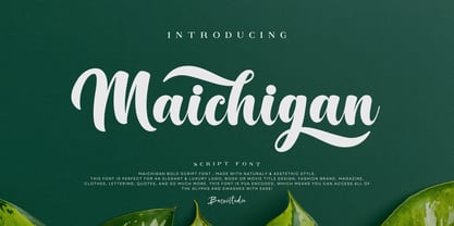 Maichigan Font Poster 1