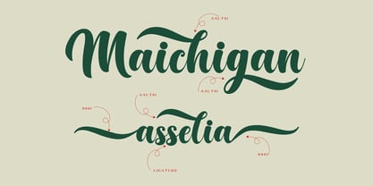 Maichigan Font Poster 2