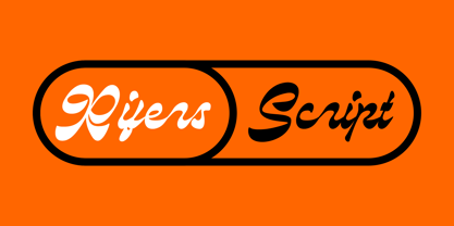 Rifers Script Font Poster 1