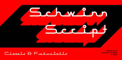 Schwinn Script Font Poster 1