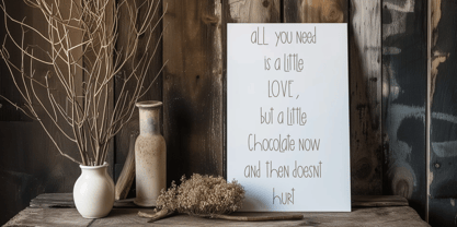 White Chocolate Font Poster 3