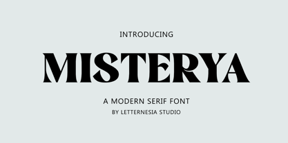 Misterya Font Poster 1