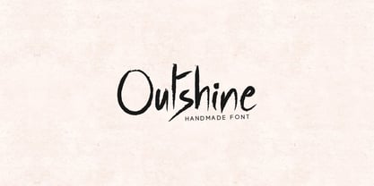 Outshine Script Font Poster 1