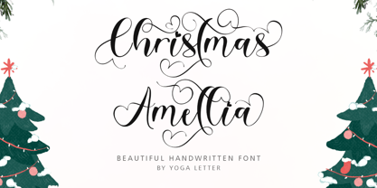 Christmas Amellia Font Poster 1