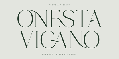 Onesta Vigano Font Poster 1