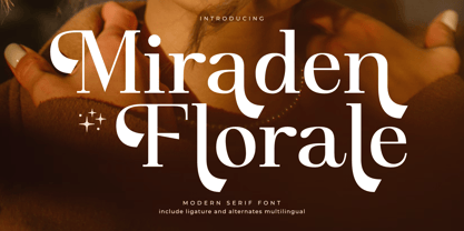 Miraden Florale Font Poster 1