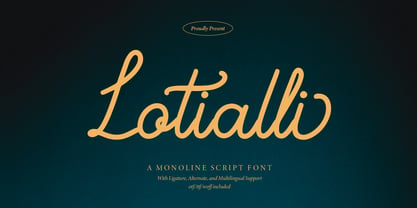 Lotialli Font Poster 1