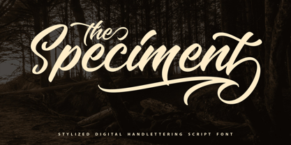 The Speciment Font Poster 1