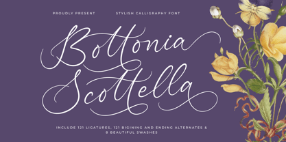 Bottonia Scottella Font Poster 1