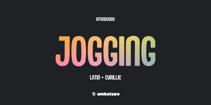 Jogging Font Poster 1