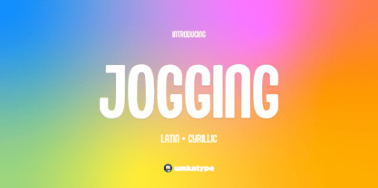 Jogging Font Poster 8