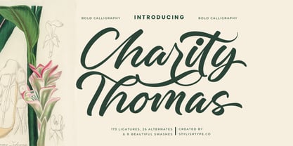 Charity Thomas Font Poster 1