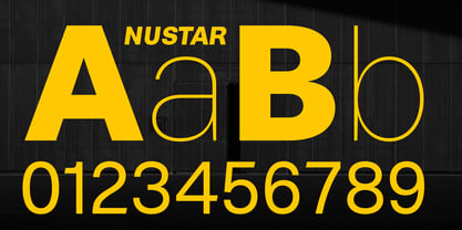 Nustar Font Poster 3