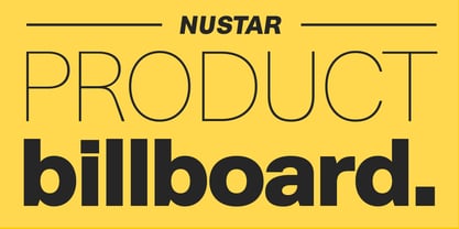 Nustar Font Poster 2