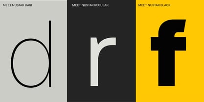 Nustar Font Poster 13