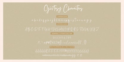 Gistesy Signature Font Poster 10