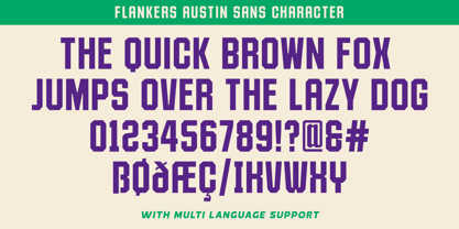 Flankers Austin Font Poster 13