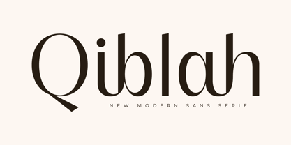 Qiblah Font Poster 1