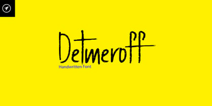 Detmeroff Font Poster 1