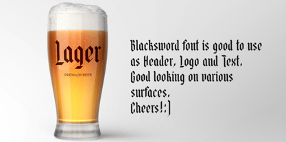 Blacksword Font Poster 4