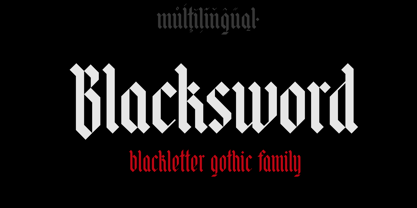 Blacksword Font Poster 1