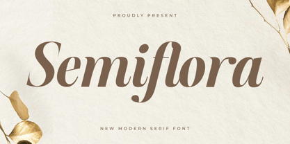 Semiflora Font Poster 1