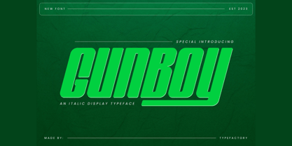 Gun Boy Font Poster 1