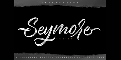 Seymore Script Font Poster 1