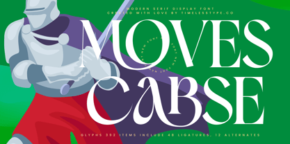 Moves Cabse Font Poster 1