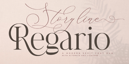 Storyline Regario Script Font Poster 1