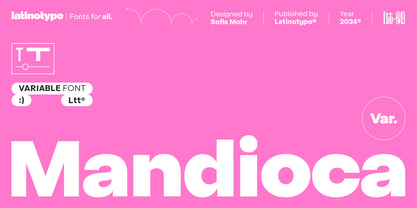 Mandioca Variable Font Poster 1