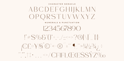 Noracle Font Poster 7