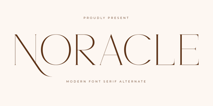 Noracle Font Poster 1