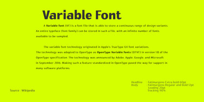 Fatimurgeno Variable Font Poster 8