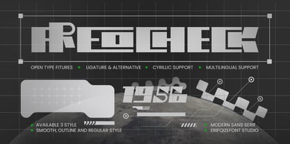 Areocheck Font Poster 1