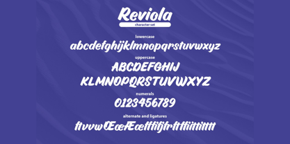 Reviola Script Font Poster 6