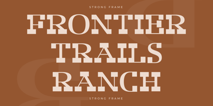 Strong Frame Font Poster 2