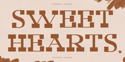 Strong Frame Font Poster 6