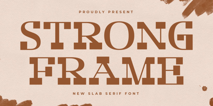 Strong Frame Font Poster 1